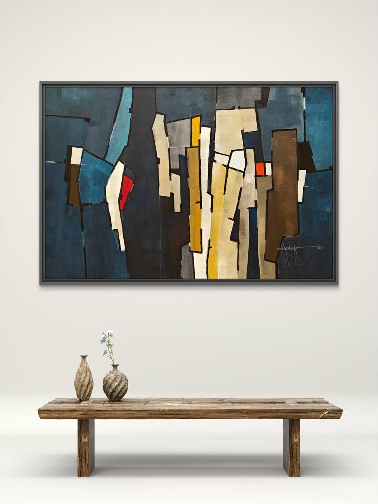 Original Contemporary Abstract Painting by Amrish Malvankar