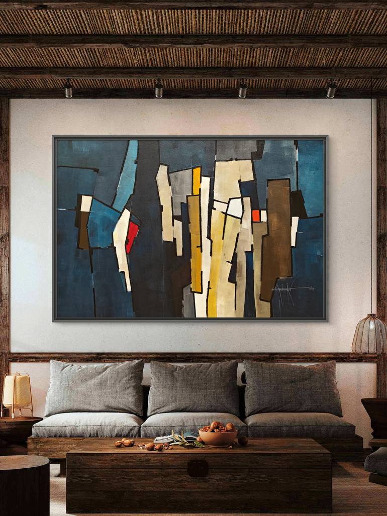 Original Contemporary Abstract Painting by Amrish Malvankar