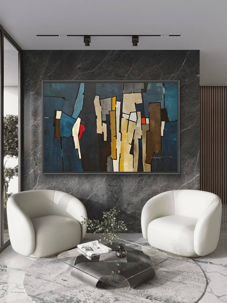 Original Contemporary Abstract Painting by Amrish Malvankar
