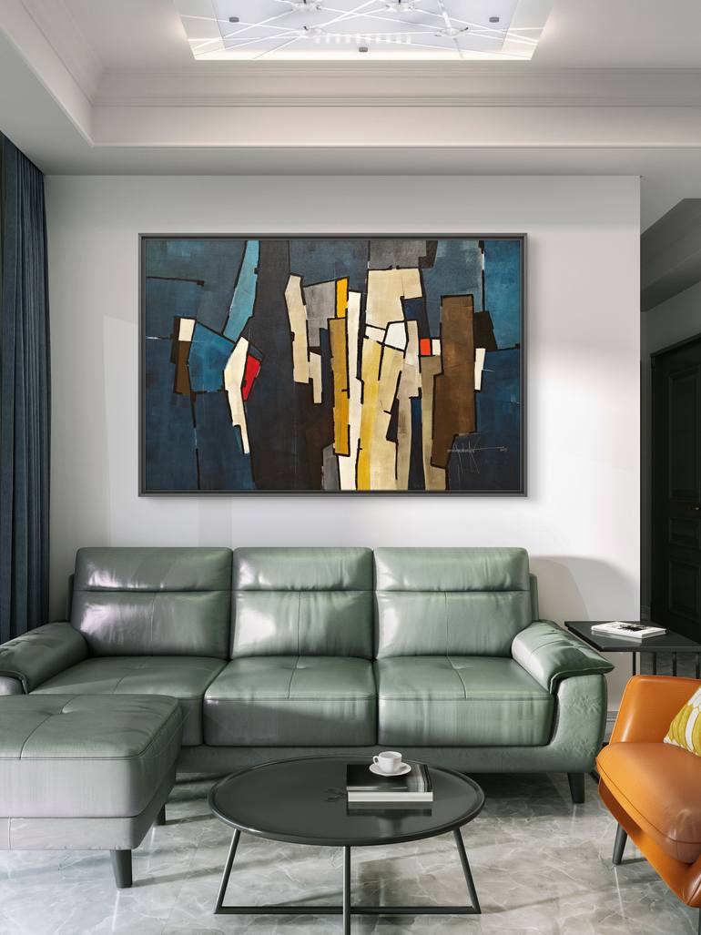 Original Contemporary Abstract Painting by Amrish Malvankar