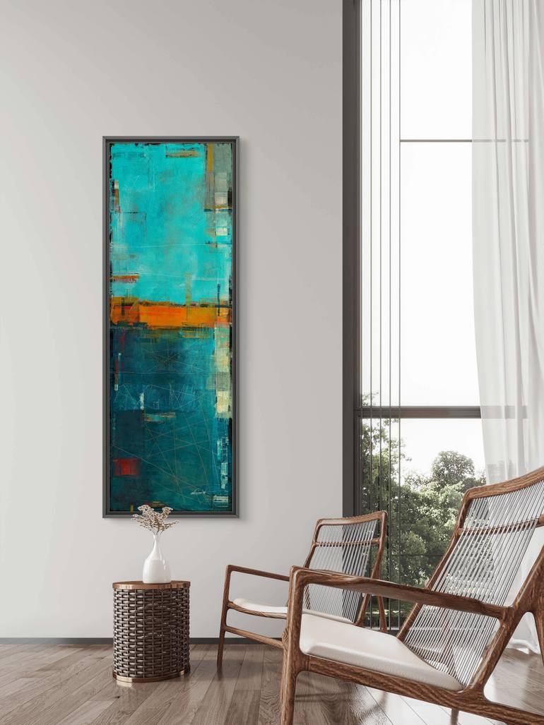 Original Abstract Expressionism Abstract Painting by Amrish Malvankar