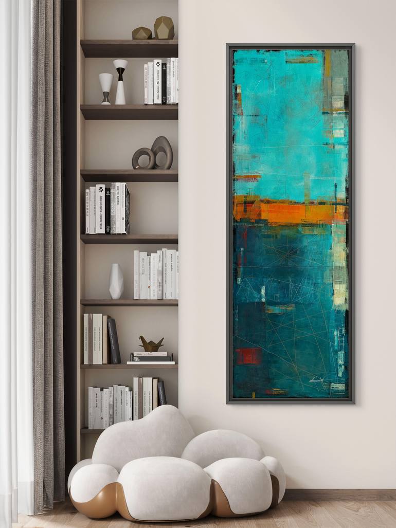Original Abstract Expressionism Abstract Painting by Amrish Malvankar