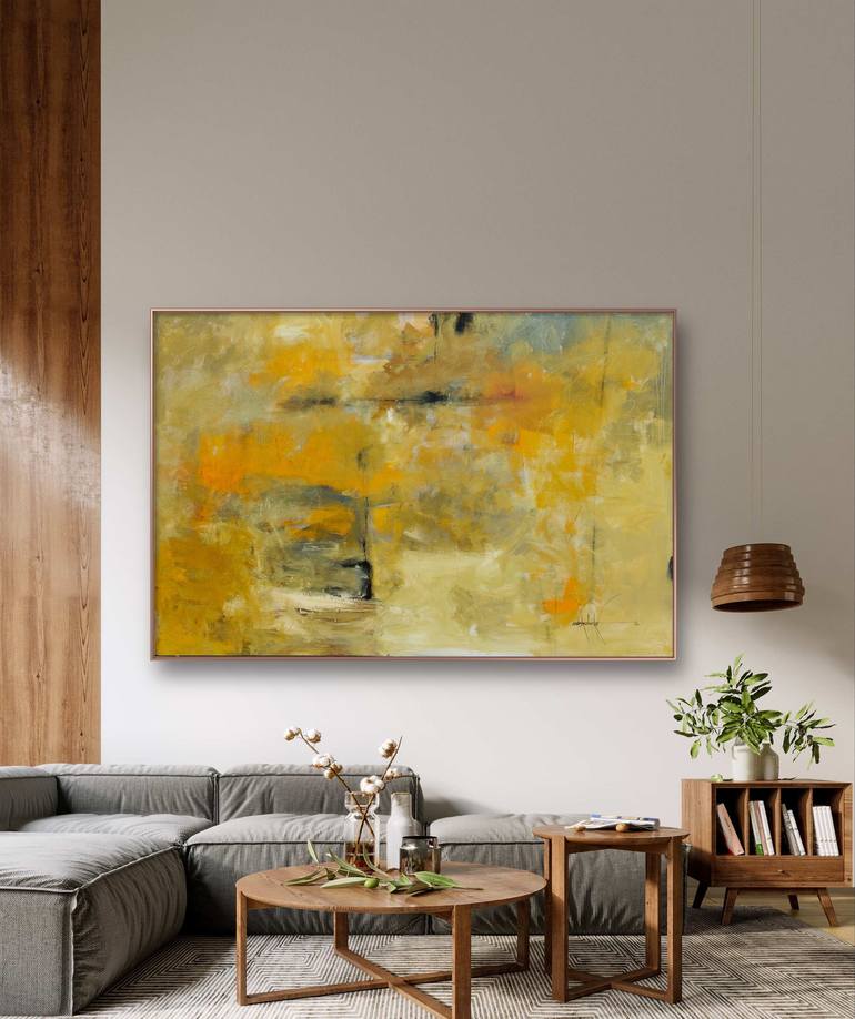 Original Abstract Expressionism Abstract Painting by Amrish Malvankar