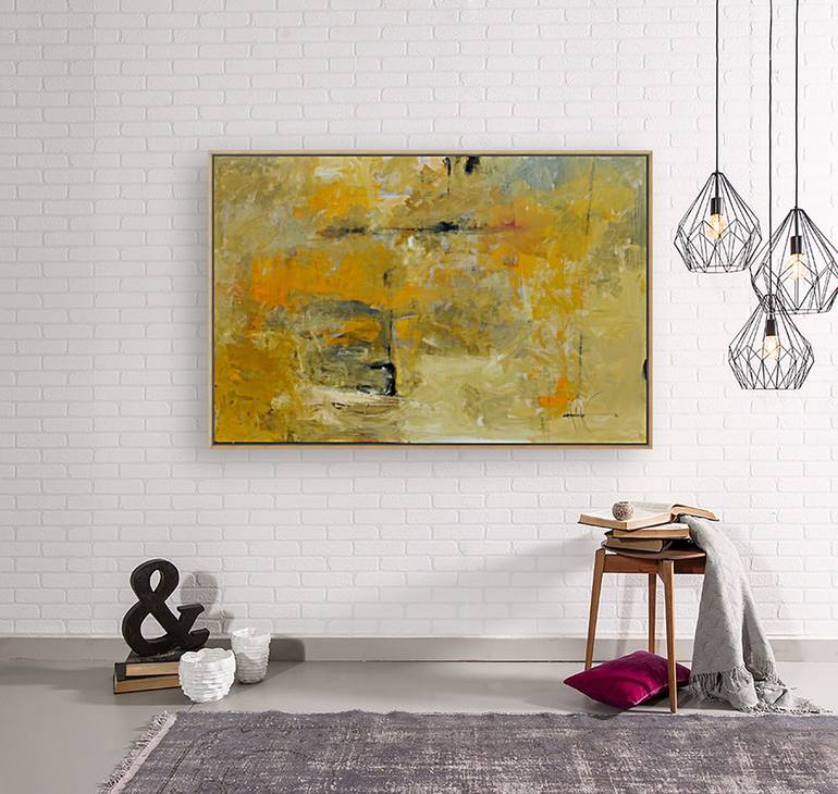 Original Abstract Expressionism Abstract Painting by Amrish Malvankar