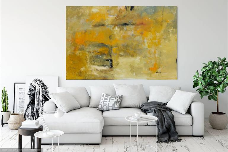 Original Abstract Expressionism Abstract Painting by Amrish Malvankar