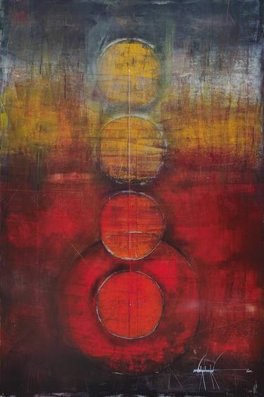 Original Abstract Expressionism Abstract Paintings by Amrish Malvankar