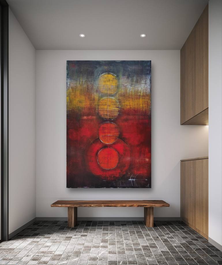 Original Abstract Painting by Amrish Malvankar