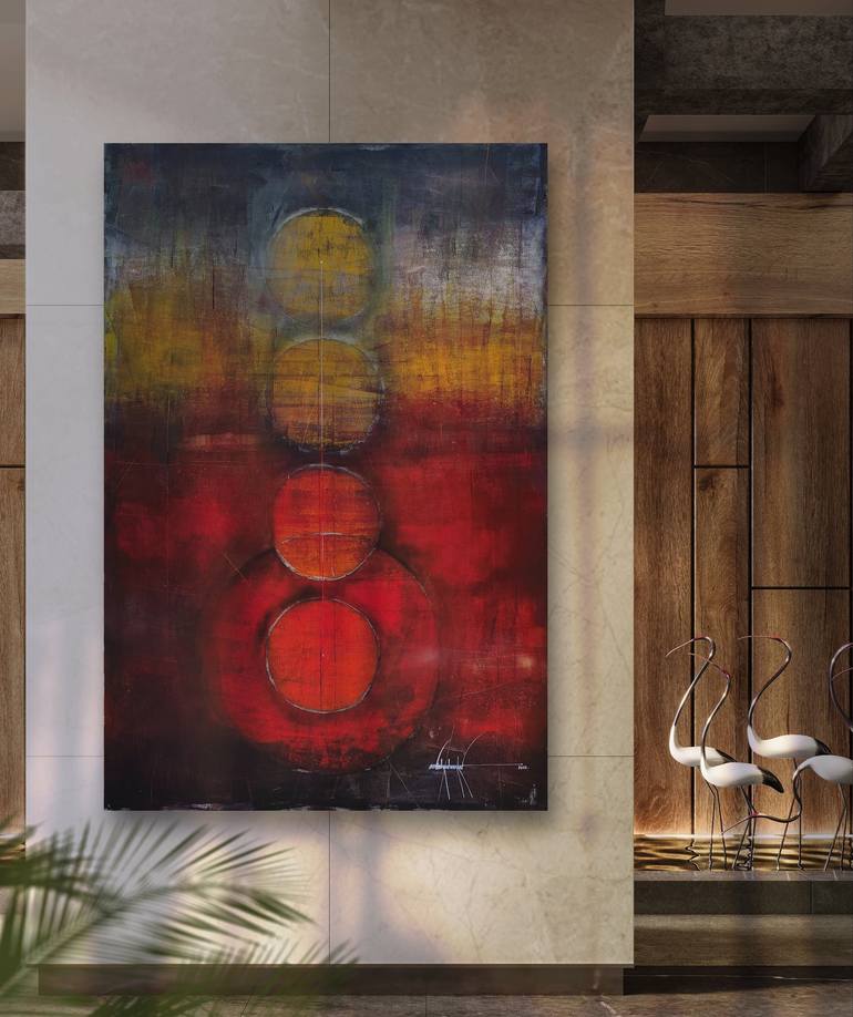 Original Abstract Painting by Amrish Malvankar