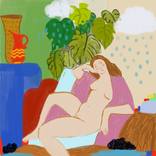 Nude in Armchair an foliage te mes nuages by Luciana Carmo dos Santos