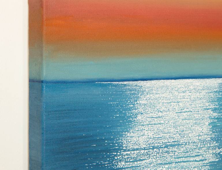 Original Impressionism Seascape Painting by Stefan Fierros