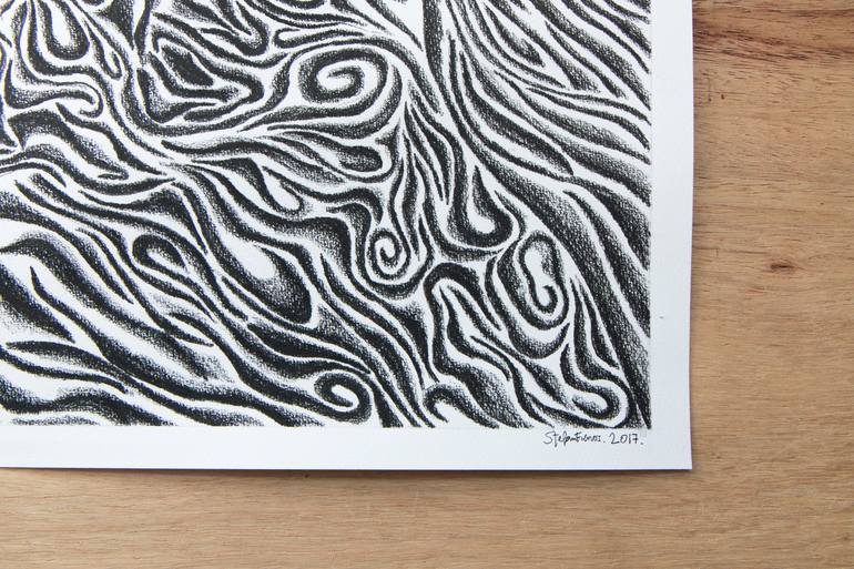 Original Surrealism Abstract Drawing by Stefan Fierros