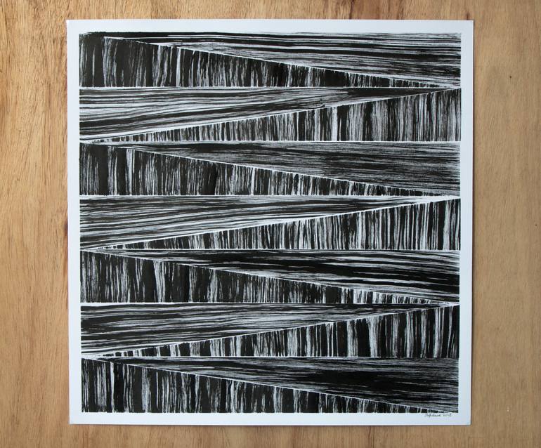 Original Minimalism Abstract Drawing by Stefan Fierros