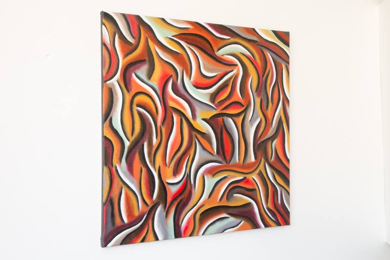 Original Abstract Expressionism Abstract Painting by Stefan Fierros