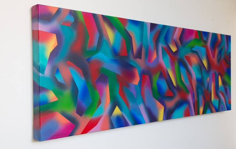 Original Abstract Painting by Stefan Fierros