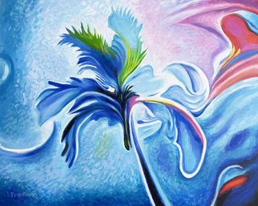 Original Expressionism Botanic Paintings by David Friedman