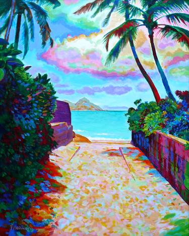 Print of Expressionism Beach Paintings by David Friedman