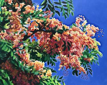 Print of Fine Art Floral Paintings by David Friedman