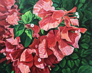 Print of Realism Floral Paintings by David Friedman