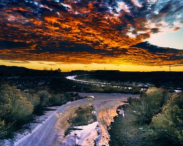 Winter Sunset in Taos - Limited Edition 1 of 25 thumb