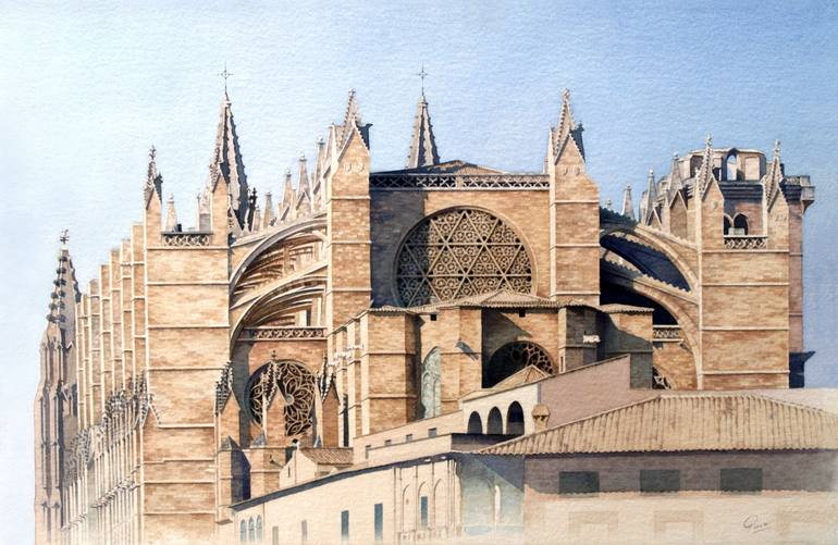 Original Realism Architecture Painting by Piero Horna