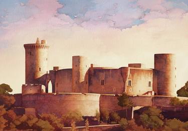 Saatchi Art Artist Piero Horna; Paintings, “Bellver castle” #art