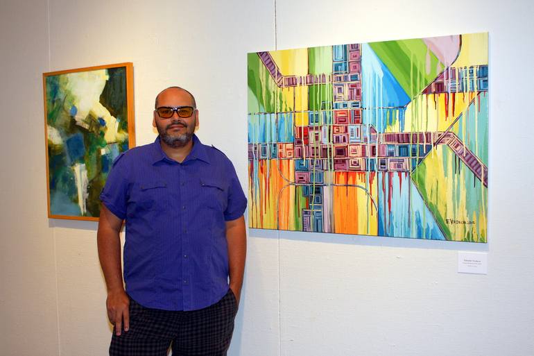 Original Abstract Expressionism Other Painting by Eduardo Verdecia