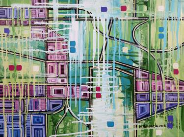 Original Abstract Paintings by Eduardo Verdecia