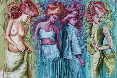 Original Figurative Fashion Paintings by Yunia Lores