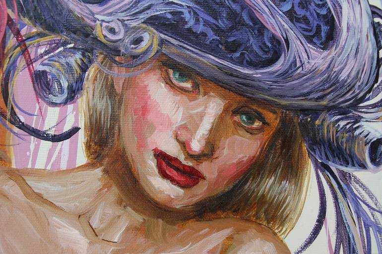 Original Figurative Fashion Painting by Yunia Lores