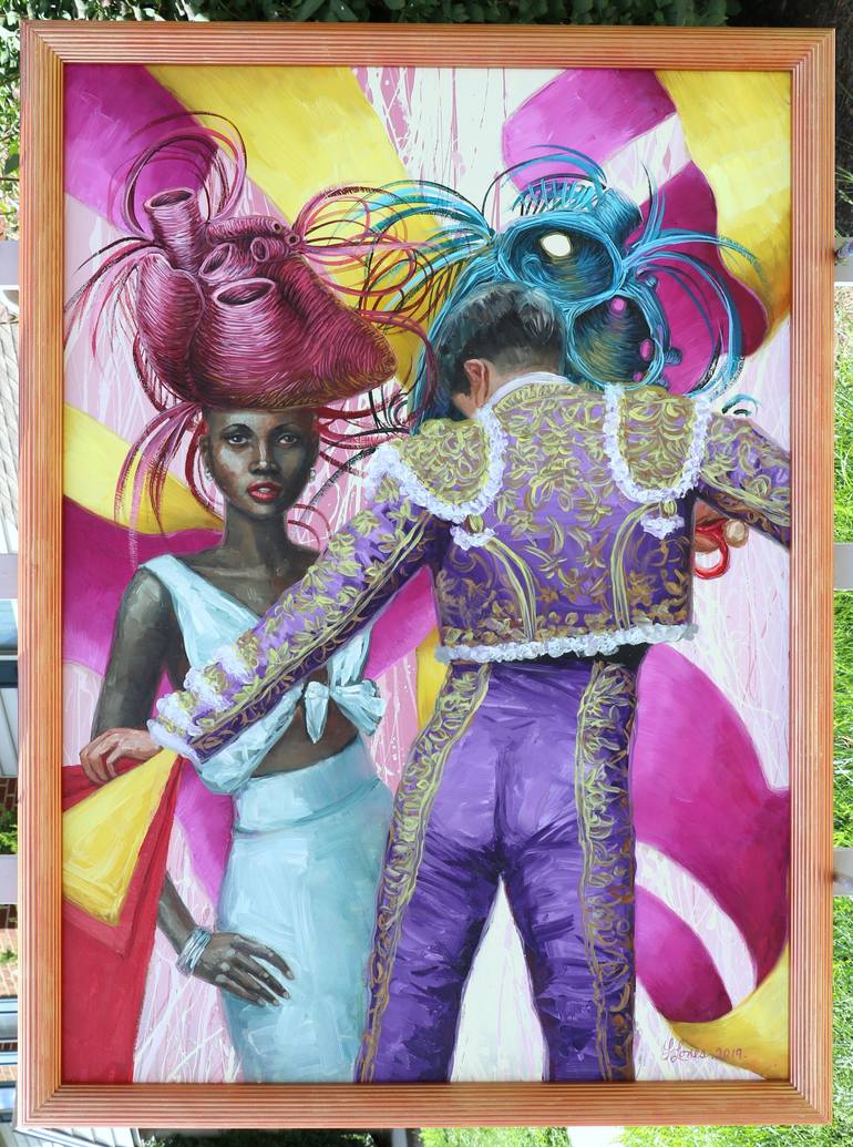 Original Figurative Fashion Painting by Yunia Lores