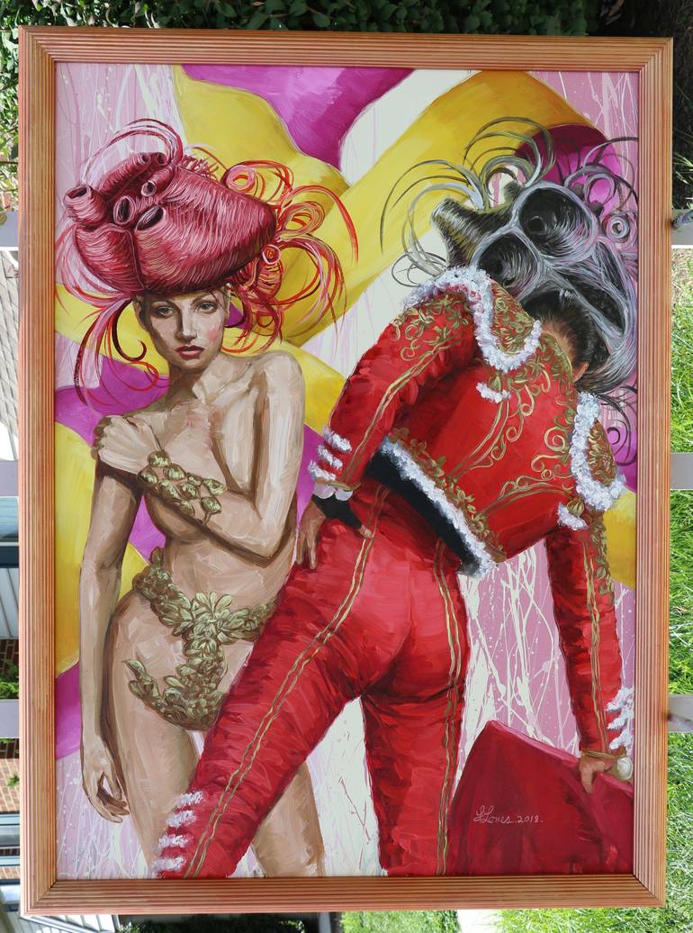 Original Figurative Fashion Painting by Yunia Lores