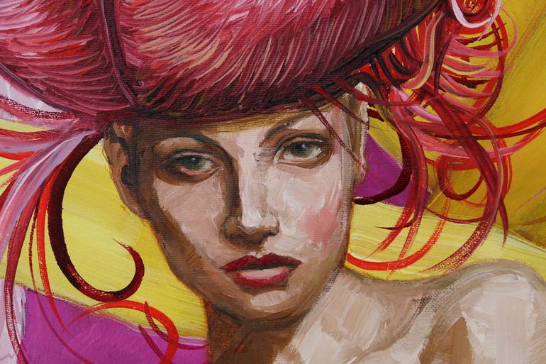 Original Figurative Fashion Painting by Yunia Lores