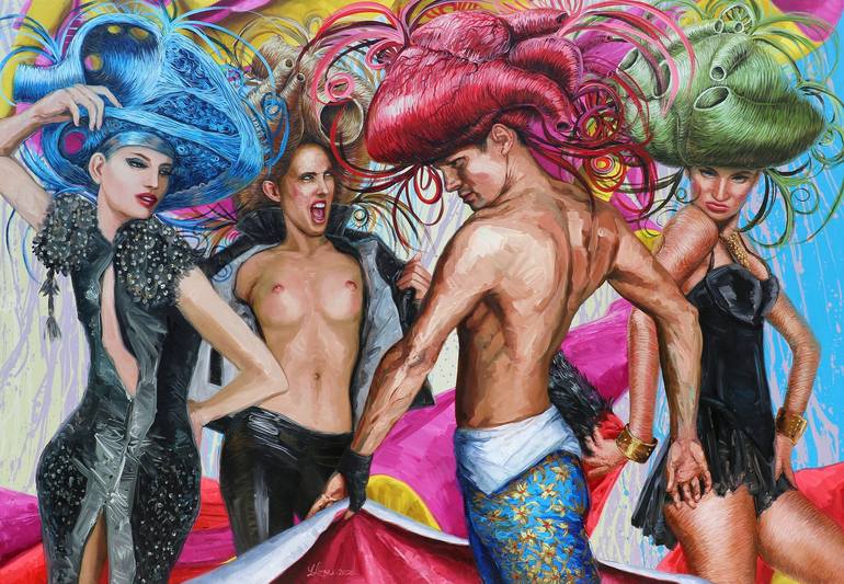 Print of Figurative Pop Culture/Celebrity Paintings by Yunia Lores