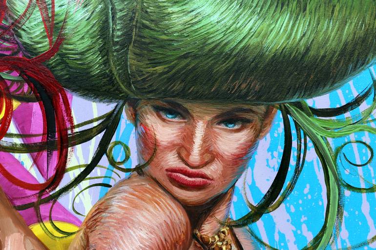 Original Figurative Pop Culture/Celebrity Painting by Yunia Lores