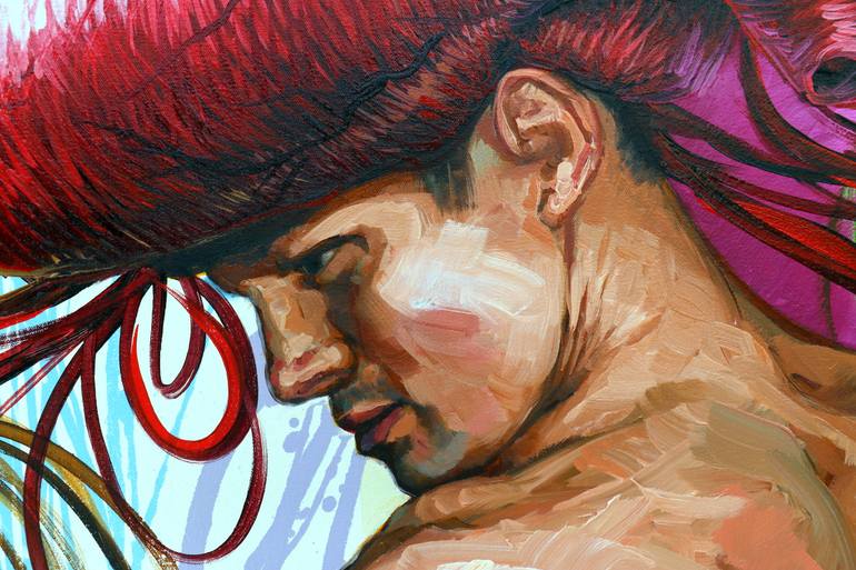 Original Figurative Pop Culture/Celebrity Painting by Yunia Lores