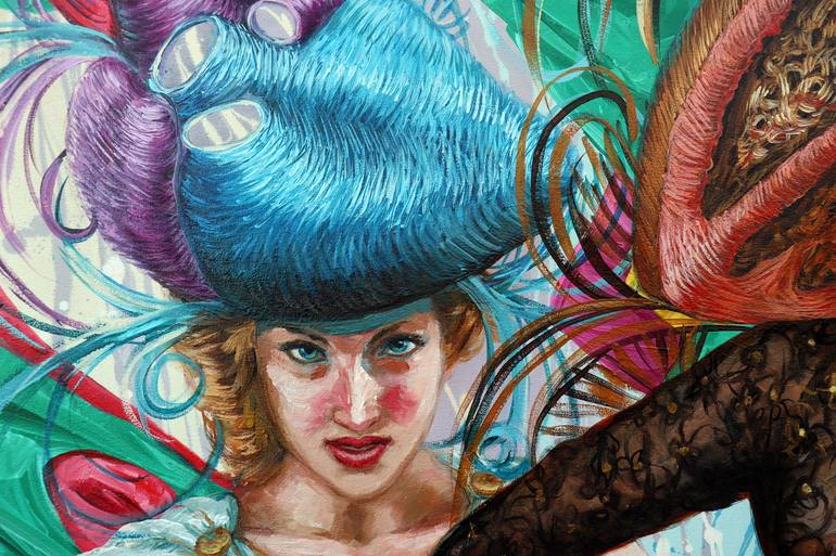 Original Figurative Fashion Painting by Yunia Lores