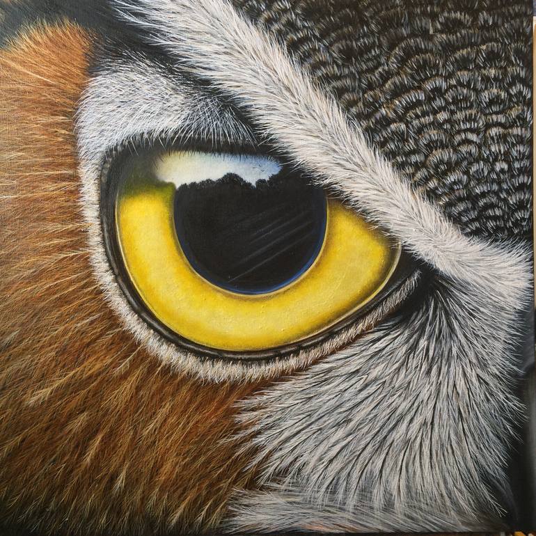 Original Photorealism Animal Painting by Ayse Rifat