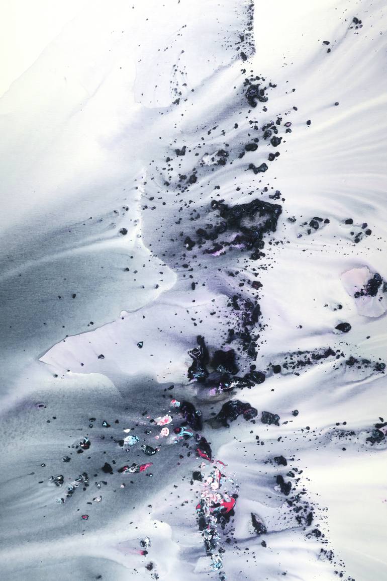 Original Abstract Botanic Painting by Muriel Napoli