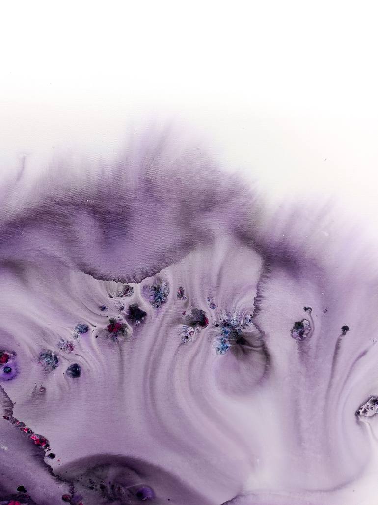 Original Abstract Floral Painting by Muriel Napoli
