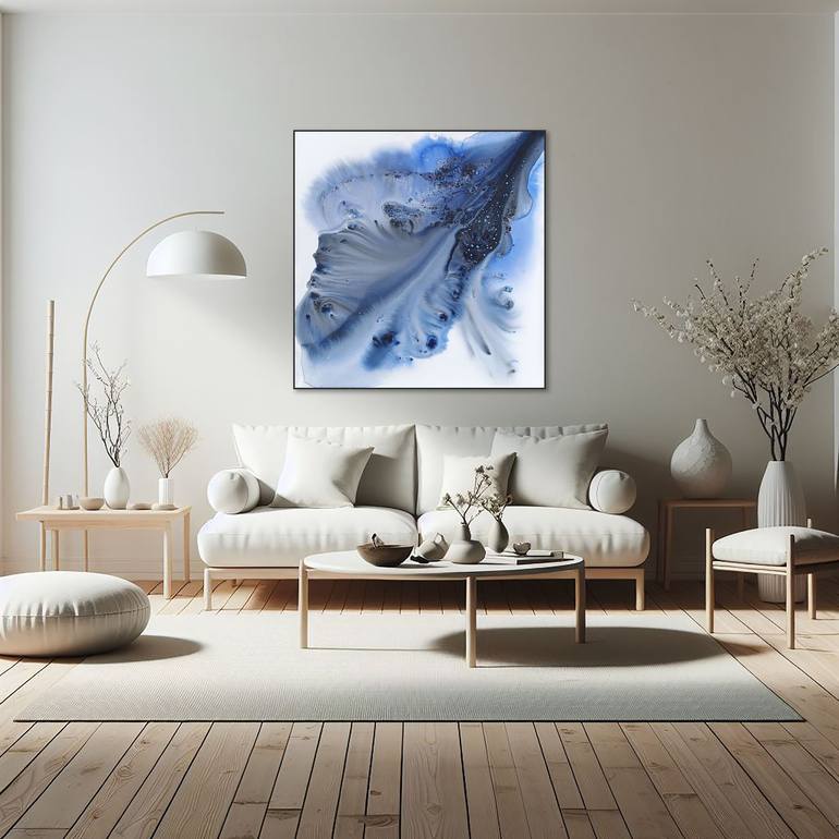 Original Abstract Beach Painting by Muriel napoli