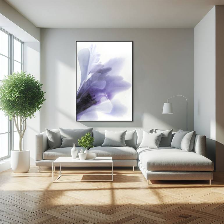 Original Abstract Botanic Painting by Muriel Napoli