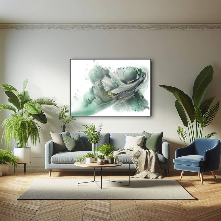 Original Abstract Landscape Painting by Muriel Napoli