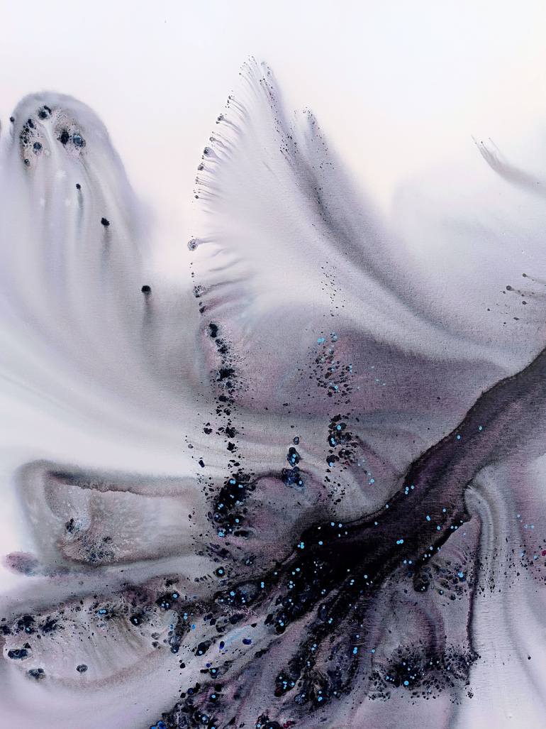 Original Abstract Botanic Painting by Muriel Napoli