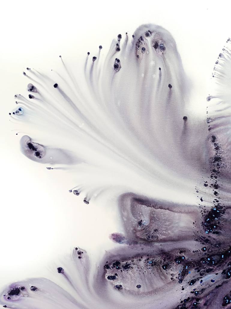 Original Abstract Botanic Painting by Muriel Napoli