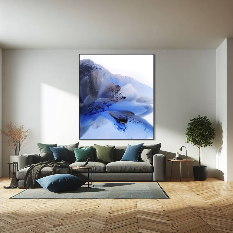 Original Abstract Landscape Painting by Muriel Napoli
