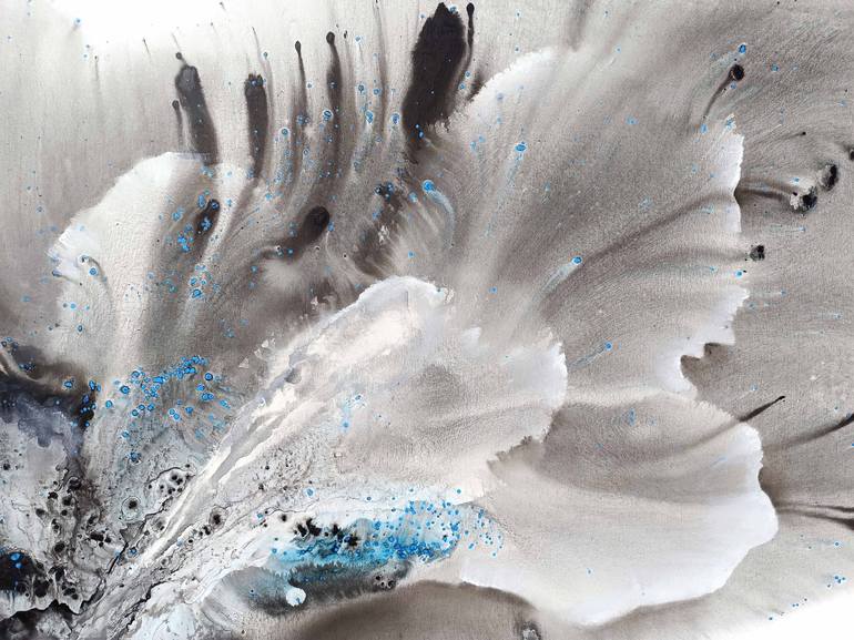 Original Abstract Botanic Painting by Muriel Napoli