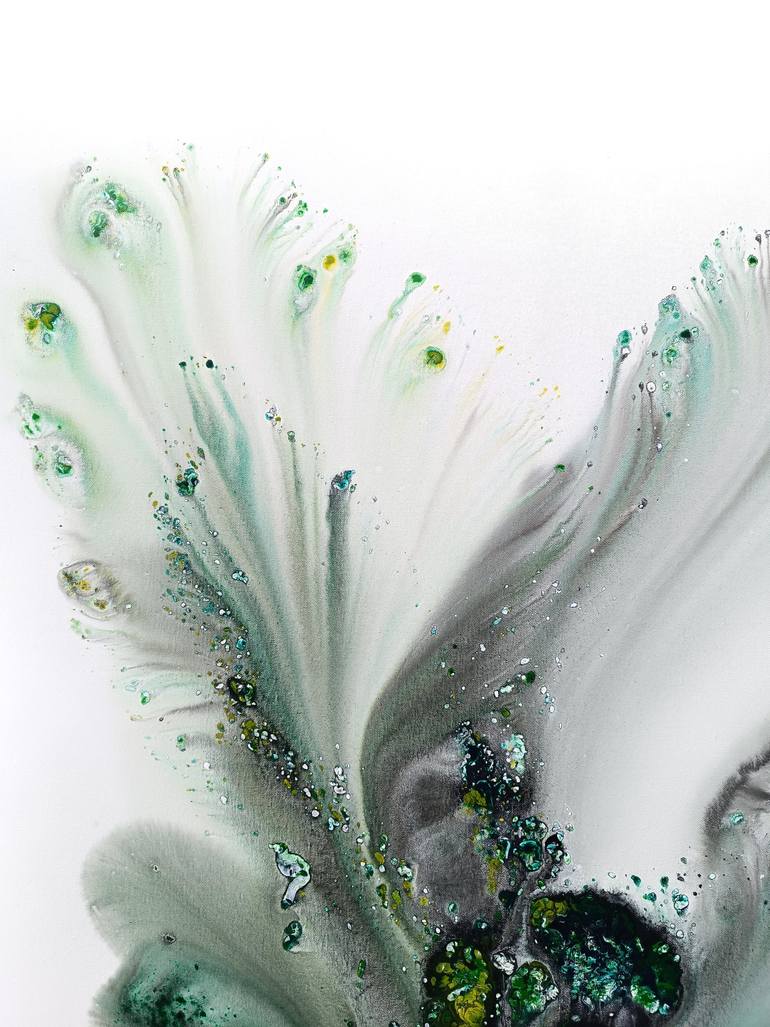 Original Abstract Botanic Painting by Muriel Napoli