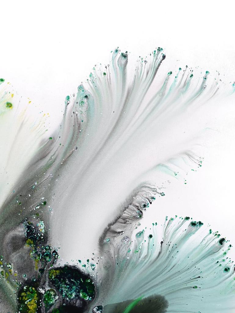 Original Abstract Botanic Painting by Muriel Napoli