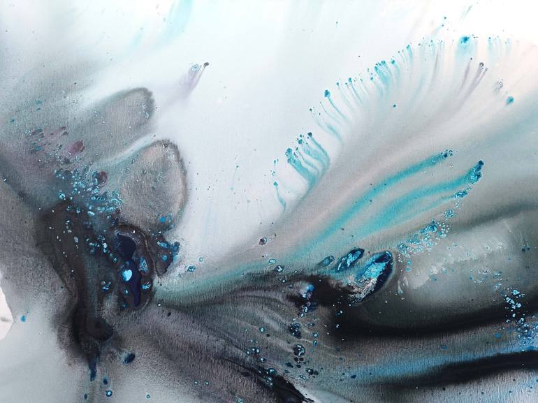 Original Abstract Landscape Painting by Muriel Napoli