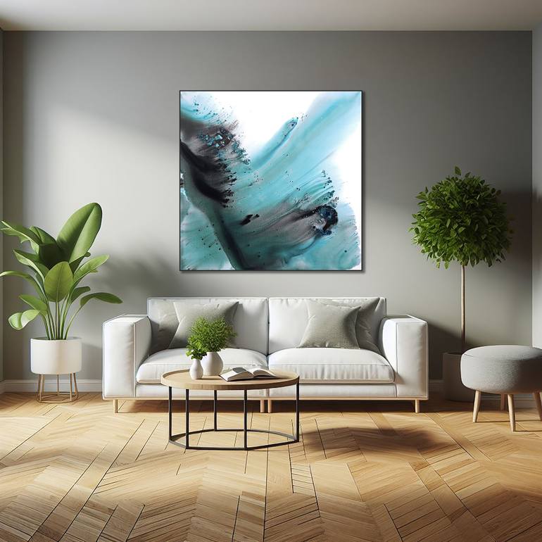 Original Abstract Landscape Painting by Muriel Napoli